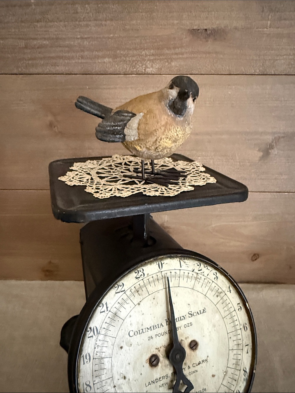 Small Resin Hand-Painted Bird Figurine
